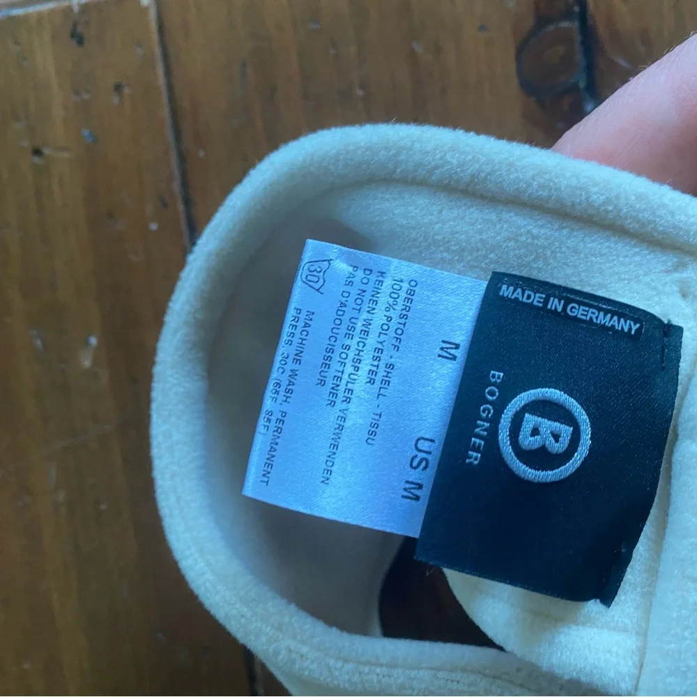 Bogner Cream Fleece Headband made in Germany - Picture 4 of 6